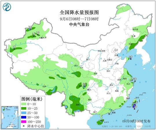 台风“玲玲”东北狂洒水 华西秋雨再发力